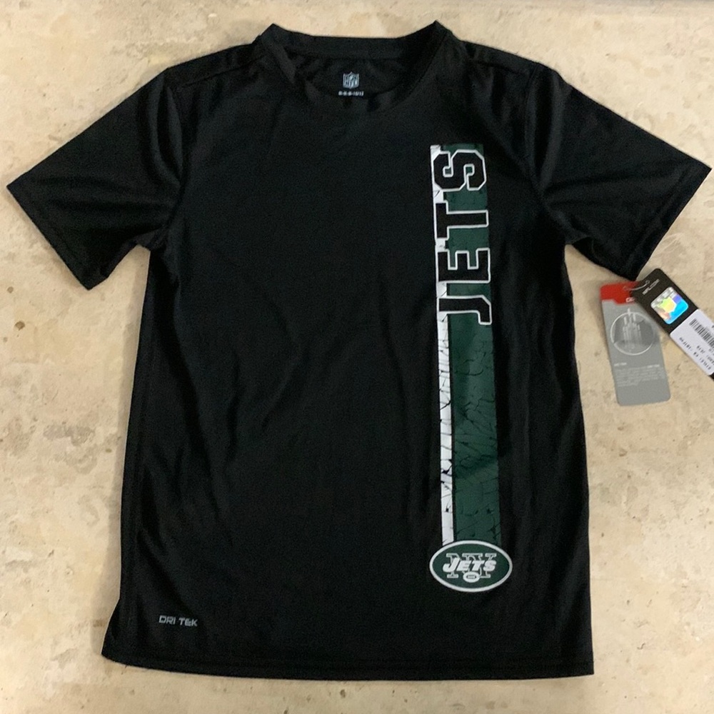COPY - NWT NY JETS NFL YOUTH DRI TEK SZ LG 14-16 this shirt is youth size large…